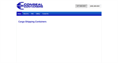 Desktop Screenshot of consealcontainersllc.com